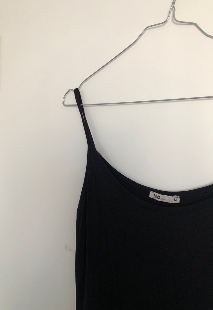 Siyah Askılı Uzun Elbise - Görsel 5