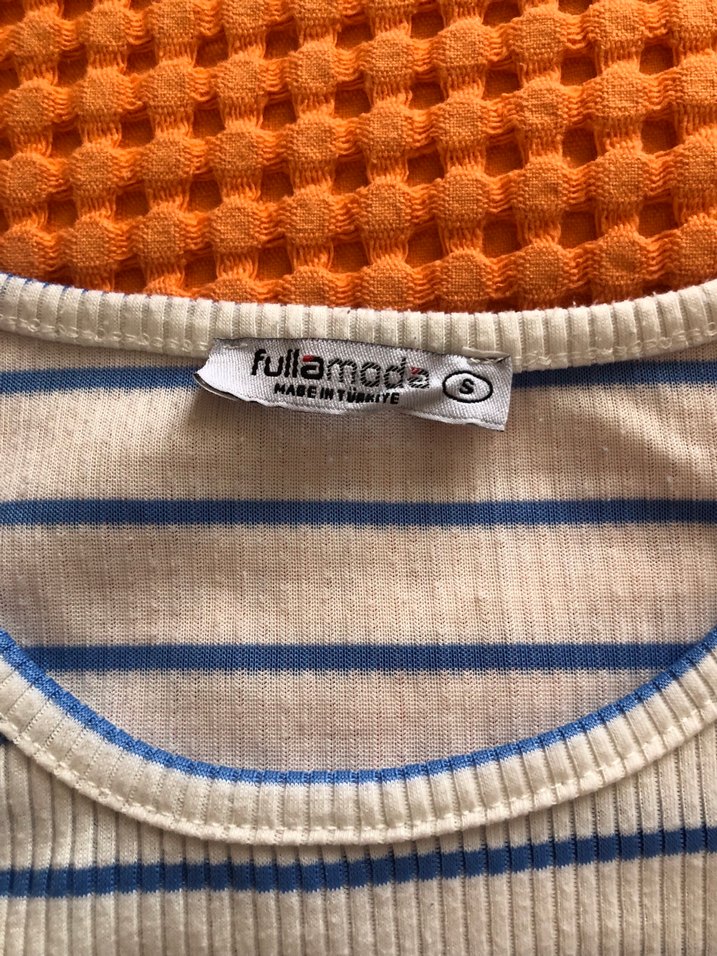 Mavi çizgili atlet - Görsel 4