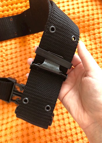 Siyah Biker Tarzı  Kemer - Görsel 4