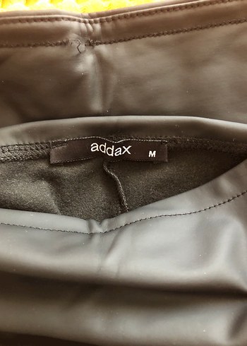 Deri Siyah Dar Kesim Kadın Tayt - Görsel 4