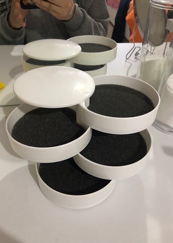 Beyaz Döner Makyaj Organizeri - Görsel 2