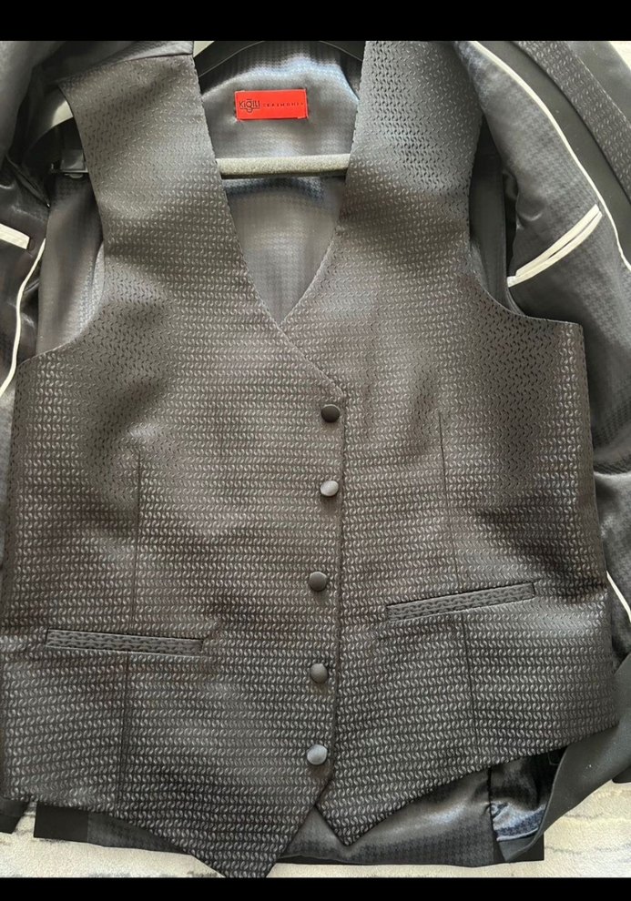 Siyah Modern Klasik Erkek Takım Elbise - Görsel 4