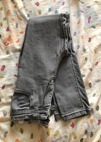 Gri dar Kesim Kadın Kot Pantolon