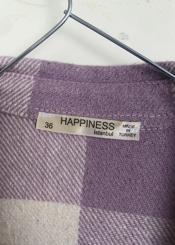 Düğmeli Lila Kadın Gömlek - Görsel 4