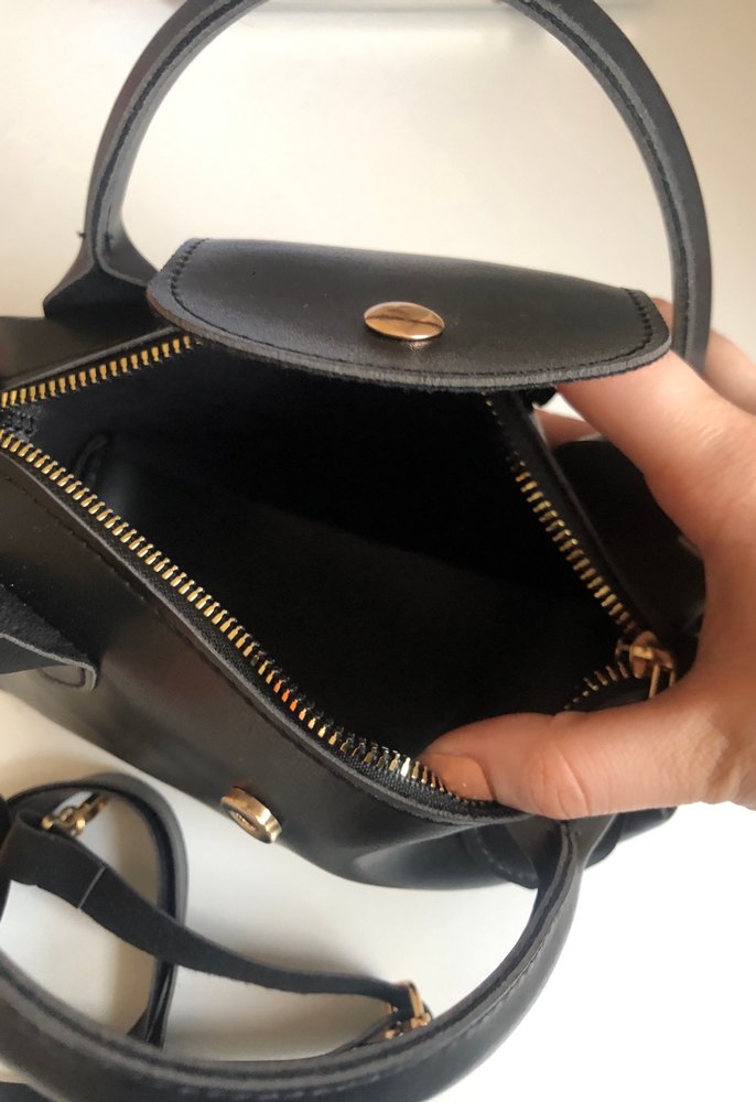 Siyah Deri Minimalist Kadın Çanta - Görsel 2