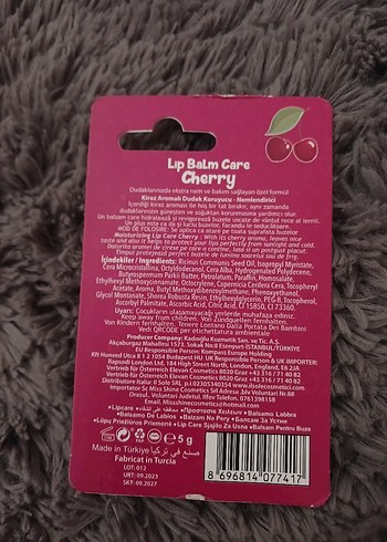 Gabrini Kiraz Aromalı Parlak Dudak Balmı - Görsel 6