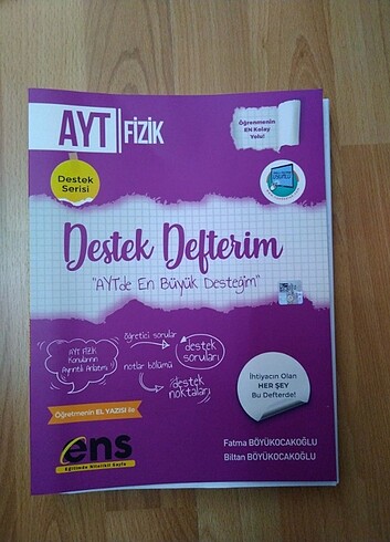 ENS AYT FİZİK DESTEK DEFTERİM 