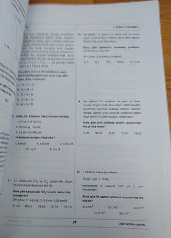 Beden Renk MEB AYT SAYISAL DENEME