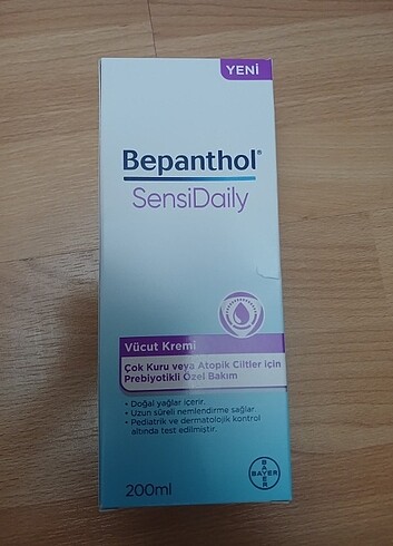 Diğer Bepanthol Sensidaily Vücut Kremi 200 ml STOKTA