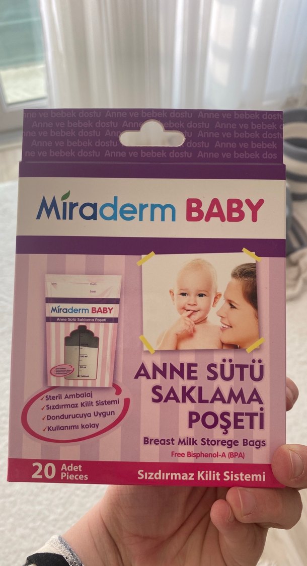 Miraderm Baby Anne Sütü Saklama Poşeti 20'li - Görsel 4
