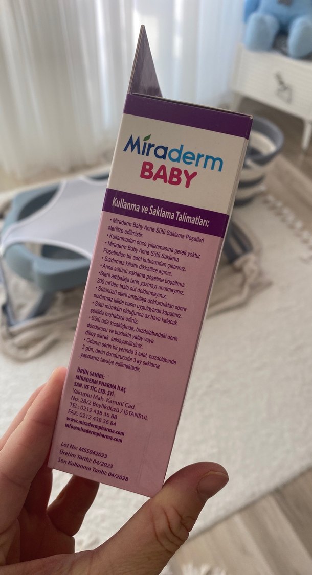 Miraderm Baby Anne Sütü Saklama Poşeti 20'li - Görsel 3