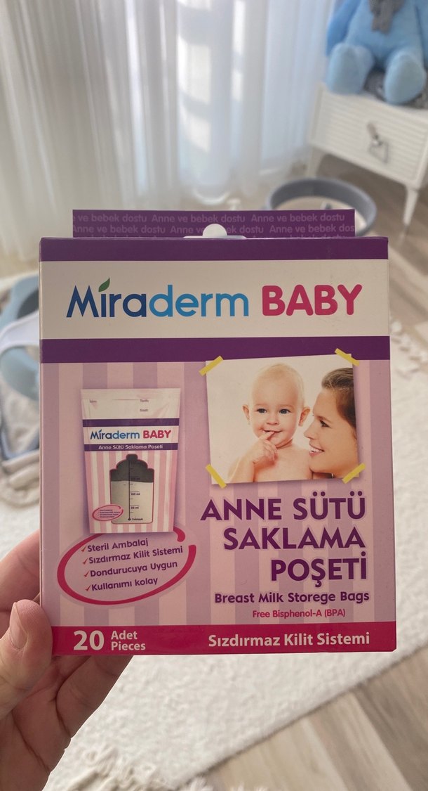 Miraderm Baby Anne Sütü Saklama Poşeti 20'li - Görsel 2