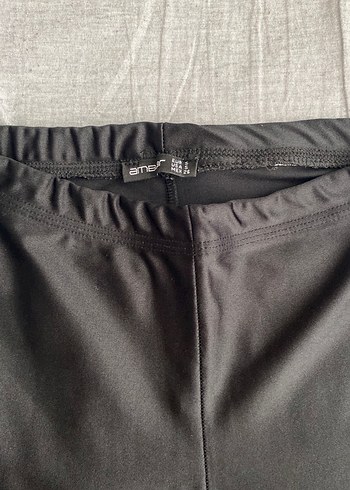 Siyah parlak disco kısa tayt - Görsel 2