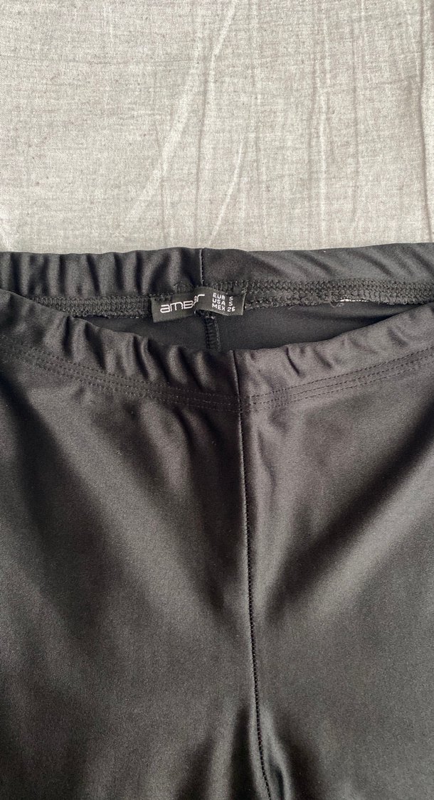 Siyah parlak disco kısa tayt - Görsel 2