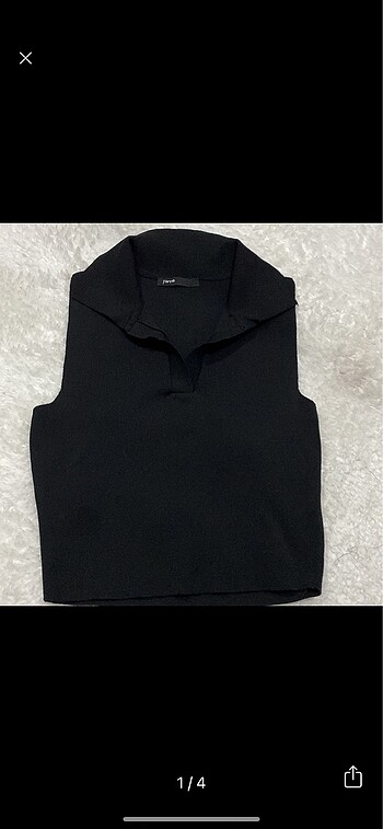 Siyah Çelik örme kumaş crop