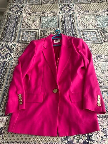 Fuşya AdL vatkalı blazer ceket