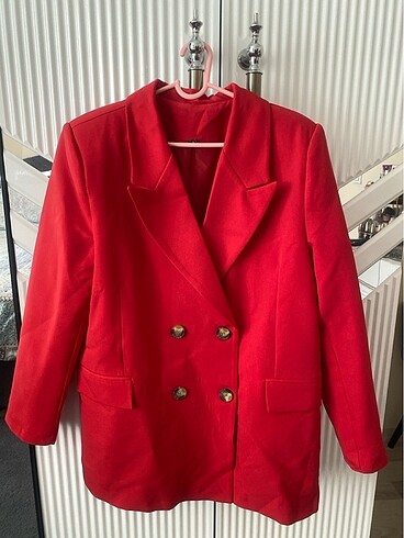 42 Beden Kırmızı blazer ceket