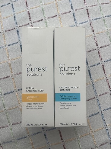 The purest solutions tonikleri
