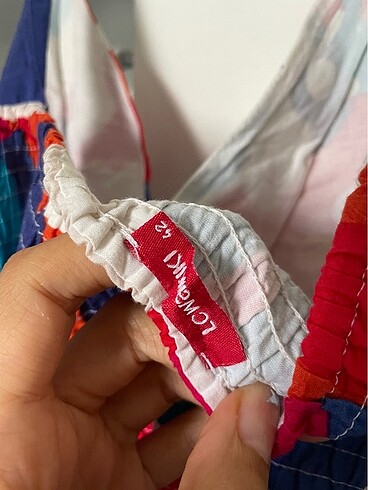 42 Beden çeşitli Renk Desenli elbise