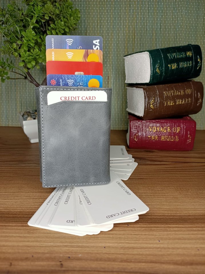 %100 Hakiki Deri Modern Desenli Mekanizmalı Erkek Cüzdanı - Görsel 3