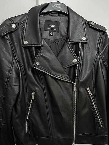Siyah deri ceket - Görsel 2