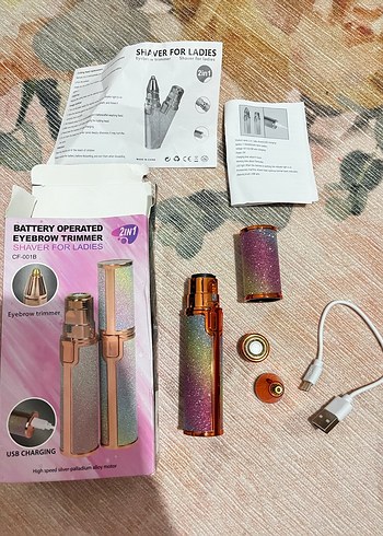 Pembe Renkli 2'si 1 Arada Kaş Düzeltici kaş bıyık alıcı - Görsel 4