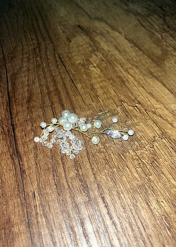 İnci ve Kristal Taşlı Gelin Tokası - Görsel 3