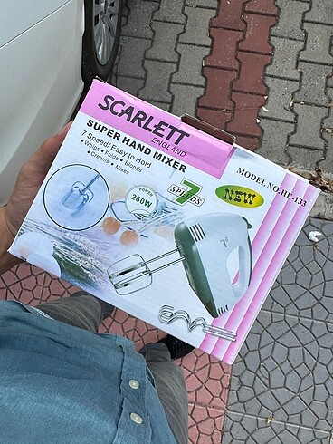 Scarlett blender sıfır kutusunda herşeyi içinde