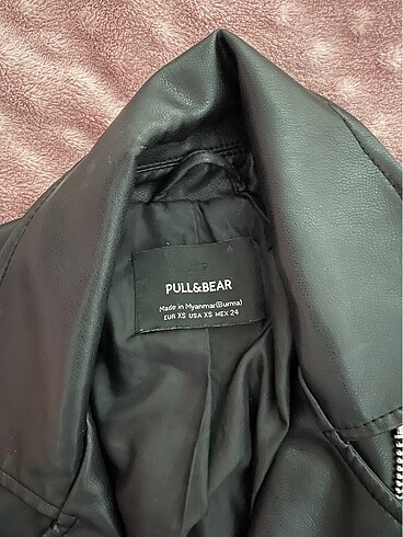 xs Beden siyah Renk Pull&Bear Deri Ceket