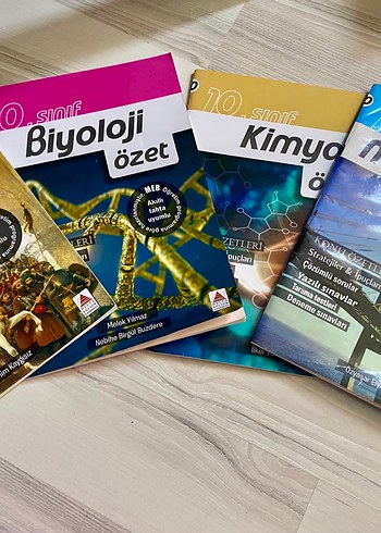10. Sınıf Biyoloji, Kimya , Tarih, Matematik özet kitabı