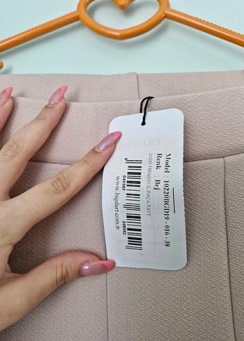 Bej Kadın Kumaş Pantolon - Görsel 3