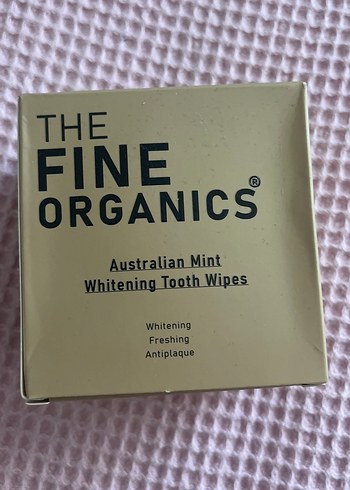 The Fine Organics Avustralya Nane Diş Beyazlatıcı Mendil