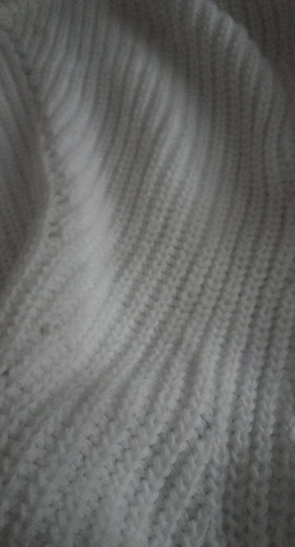 Beyaz Boğazlı Örgü Kadın Kazak - Görsel 2