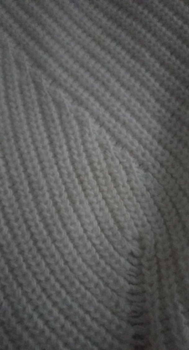 Beyaz Boğazlı Örgü Kadın Kazak - Görsel 4