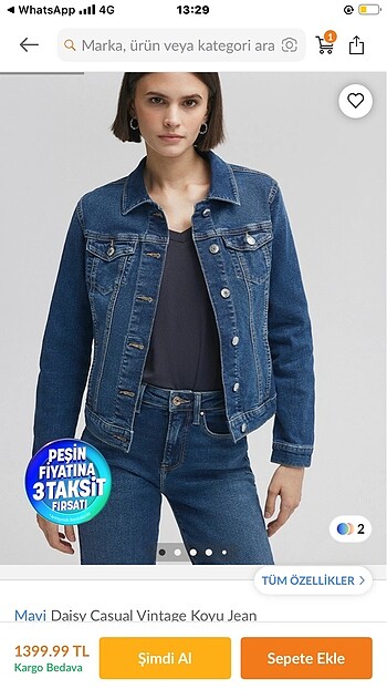 Mavi Jeans MAVİ KADIN KOT CEKET