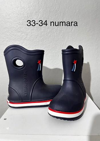 Mavi Erkek Çocuk Kauçuk Botlar Velcro - Görsel 2