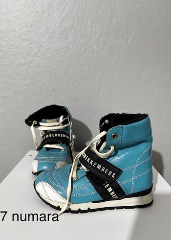 Mavi Erkek Çocuk Botu Velcro Bantlı - Görsel 2