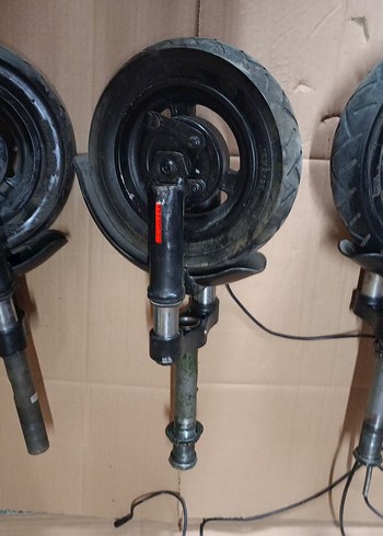 Siyah Çocuk Scooter Tekerlek ve Ön Amortisör Set adet - Görsel 10