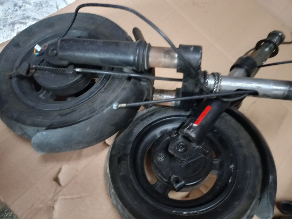 Siyah Çocuk Scooter Tekerlek ve Ön Amortisör Set adet - Görsel 4