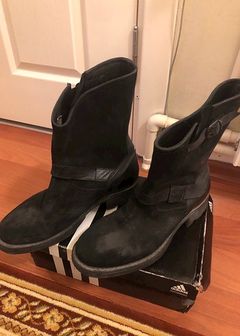 Siyah Tokalı Biker Erkek Bot - Görsel 4