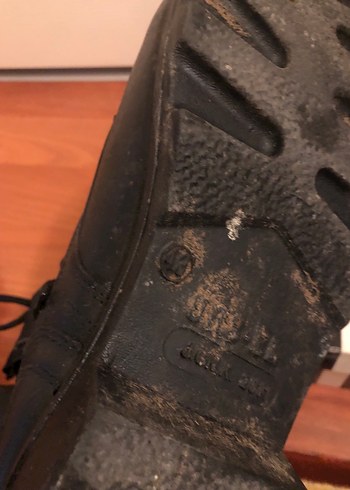 Siyah Deri Erkek Goth Botları Asker botu - Görsel 4