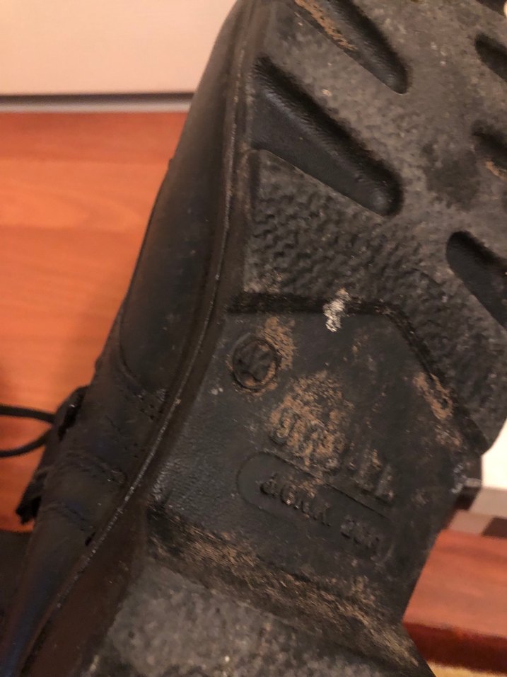 Siyah Deri Erkek Goth Botları Asker botu - Görsel 4