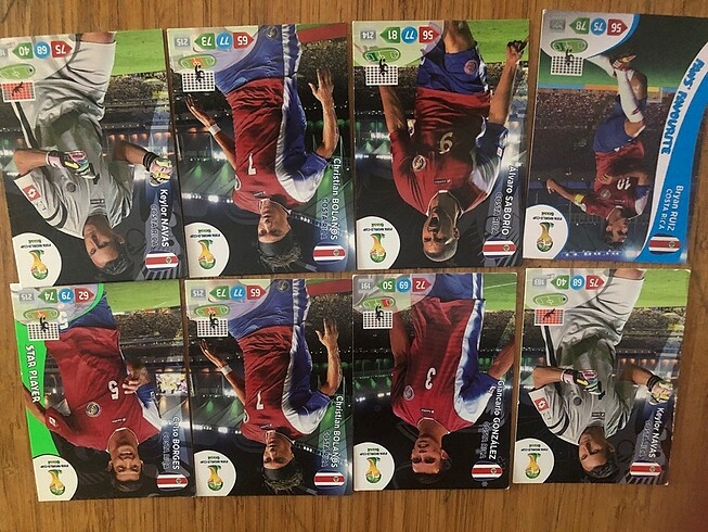  Ülkelere göre.futbol cu kartları