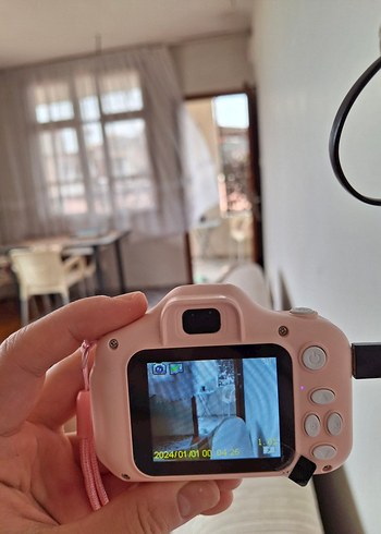 Dijital Fotograf Makinesi Pembe