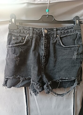 m Beden siyah Renk TopShop Siyah Kot Şort