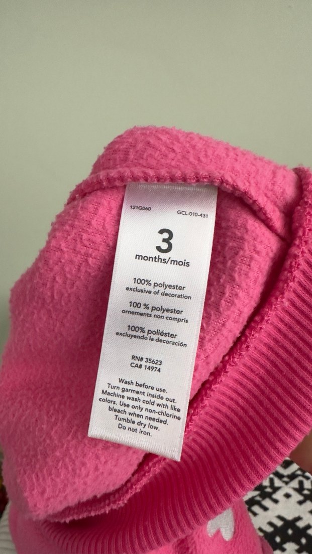 Carters Kız Bebek Kapüşonlu Fermuarlı Pembe Yelek - Görsel 5