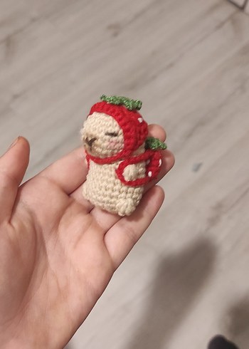 Capybara Örgü Peluş Anahtarlık