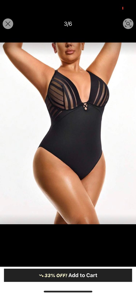 Siyah Dantelli Göğüs Detaylı Kadın body - Görsel 3