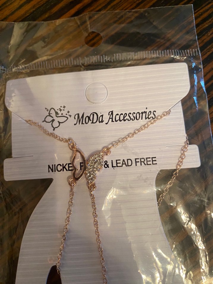 Altın Renk Zincir Detaylı Kadın El Zinciri - Görsel 2