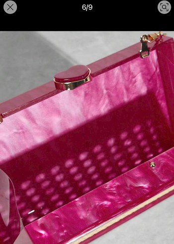 Beden pembe Renk Dantel Detaylı Pembe Kadın Çanta
